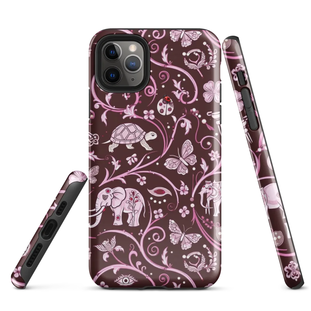 Burgundy Garden on Tough Case for iPhone® — Front