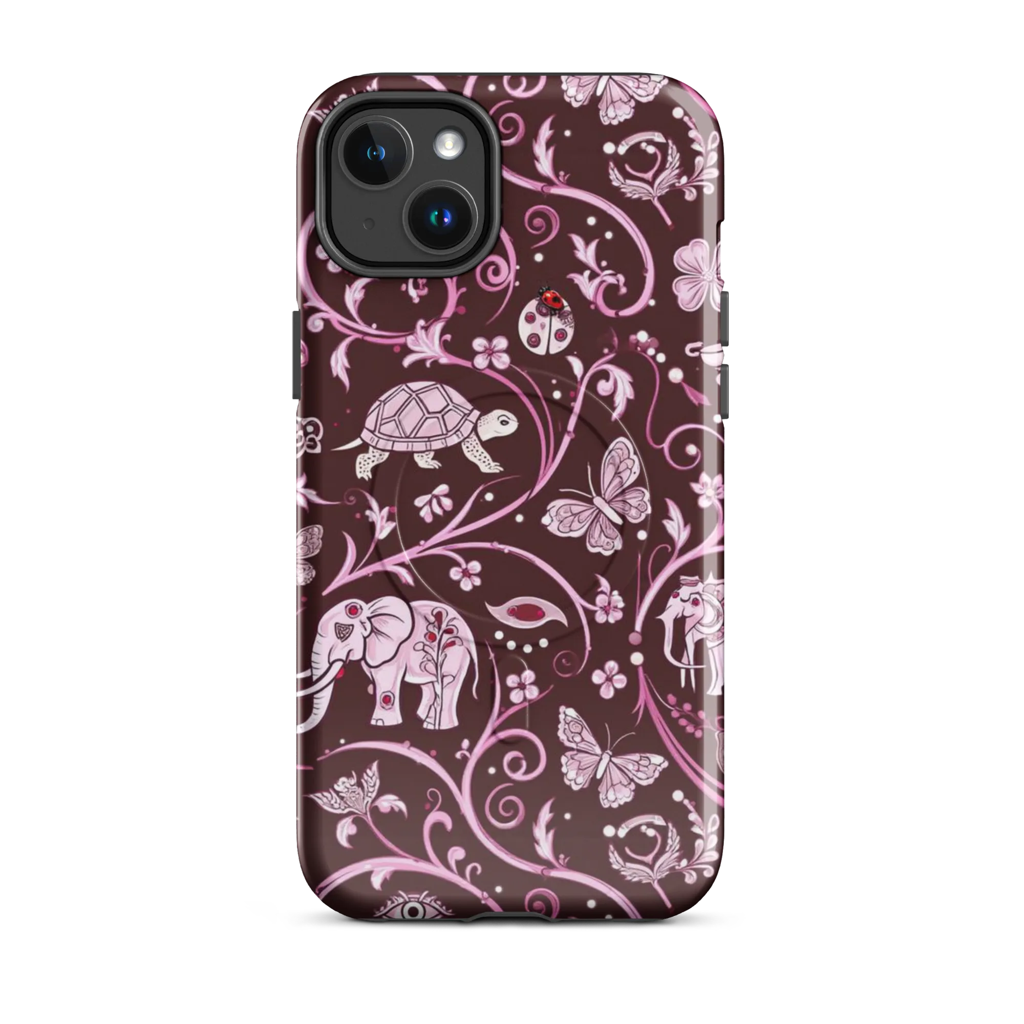 Burgundy Garden on MagSafe Tough Case for iPhone® — Front