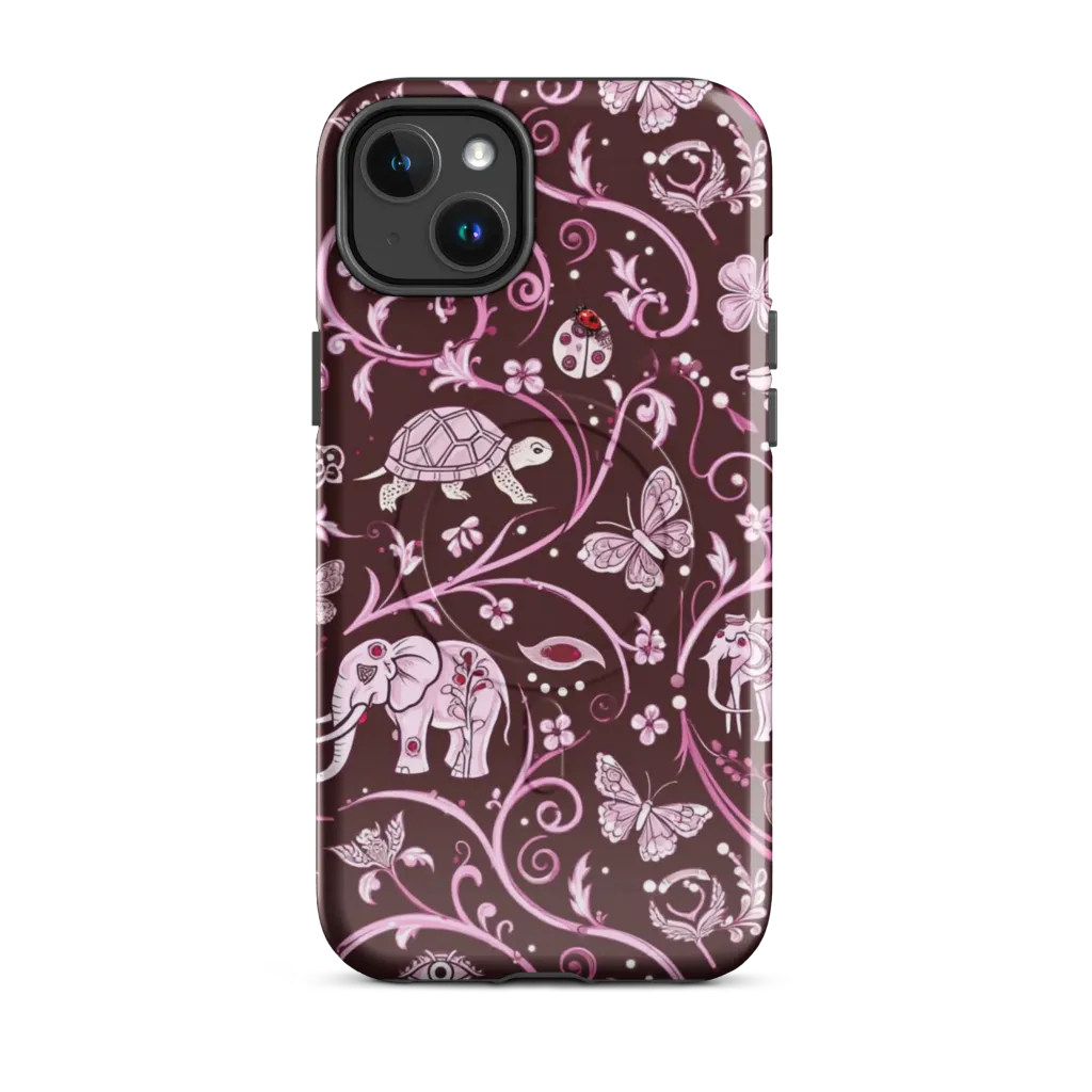 Burgundy Garden on MagSafe Tough Case for iPhone® — Front