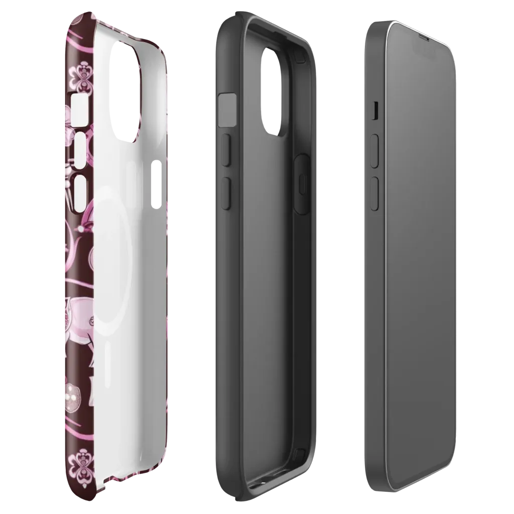 Burgundy Garden on MagSafe Tough Case for iPhone® — Front
