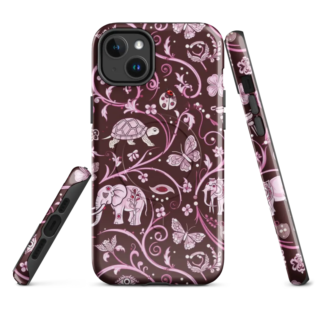 Burgundy Garden on MagSafe Tough Case for iPhone® — Front