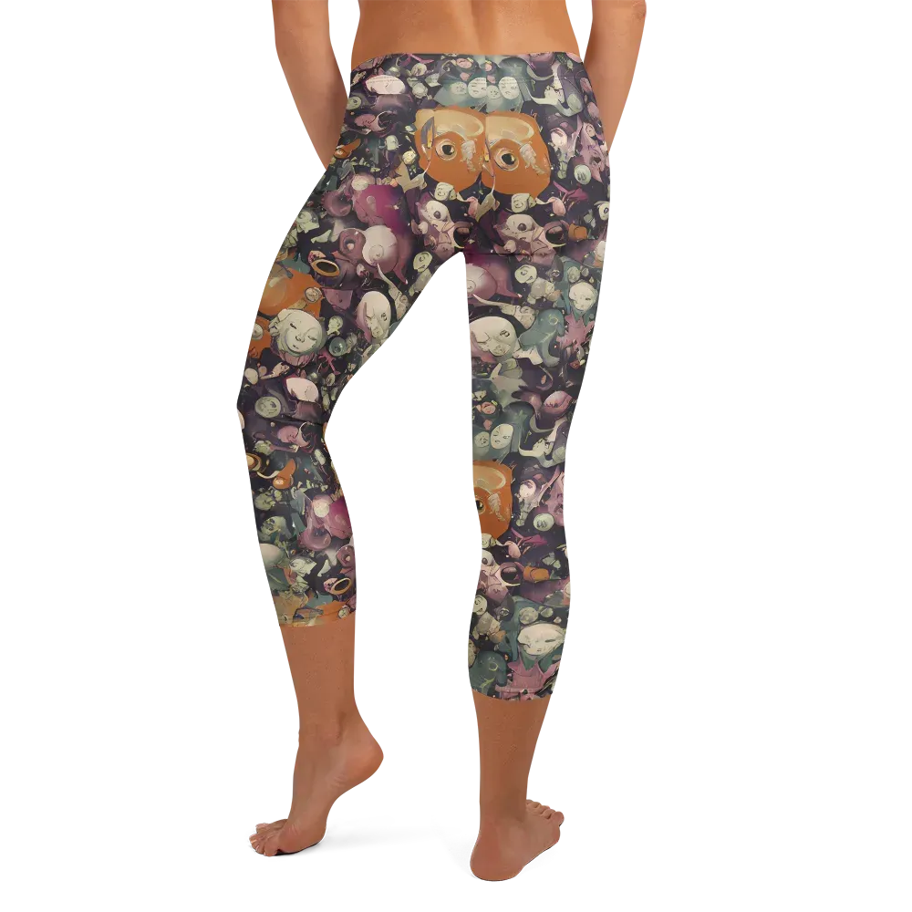 Visions of the Unseen on Capri Leggings — Back