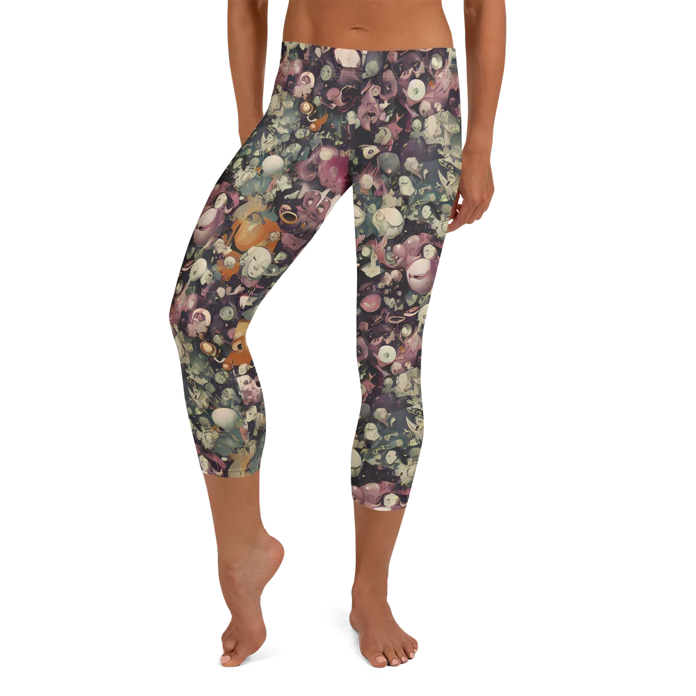 Visions of the Unseen on Capri Leggings — Front