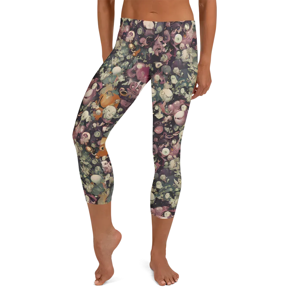 Visions of the Unseen on Capri Leggings — Front
