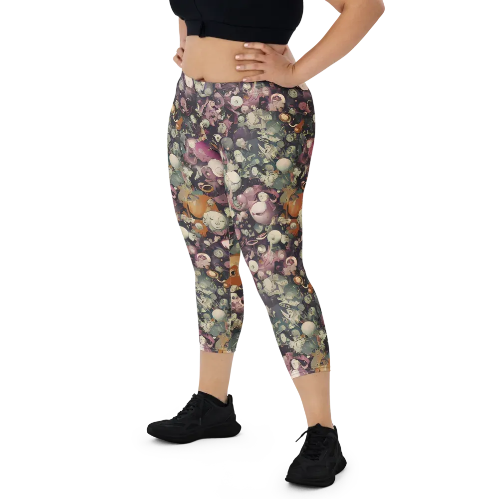 Visions of the Unseen on Capri Leggings — Front