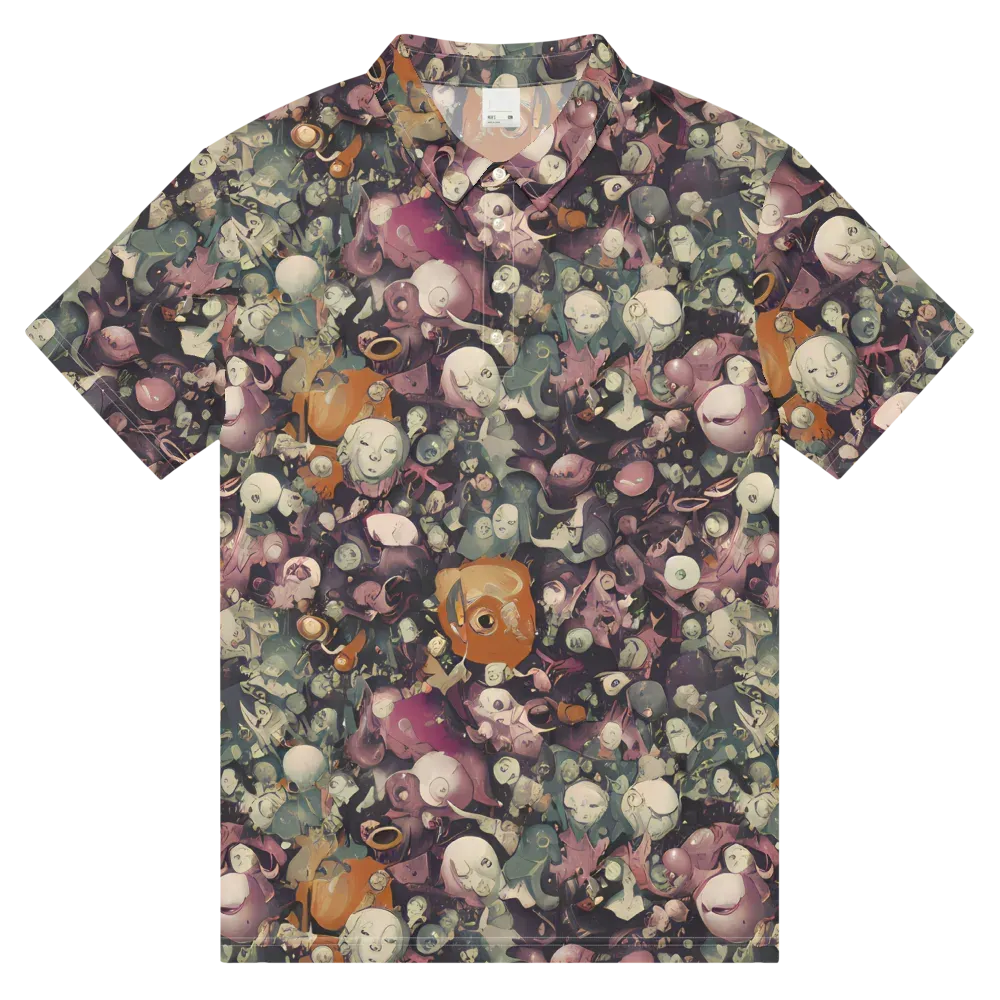 Visions of the Unseen on Men's Slim Fit Polo Shirt — Front