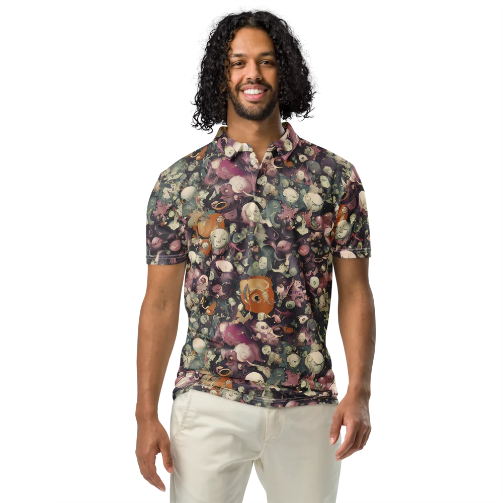 Visions of the Unseen on Men's Slim Fit Polo Shirt — Front