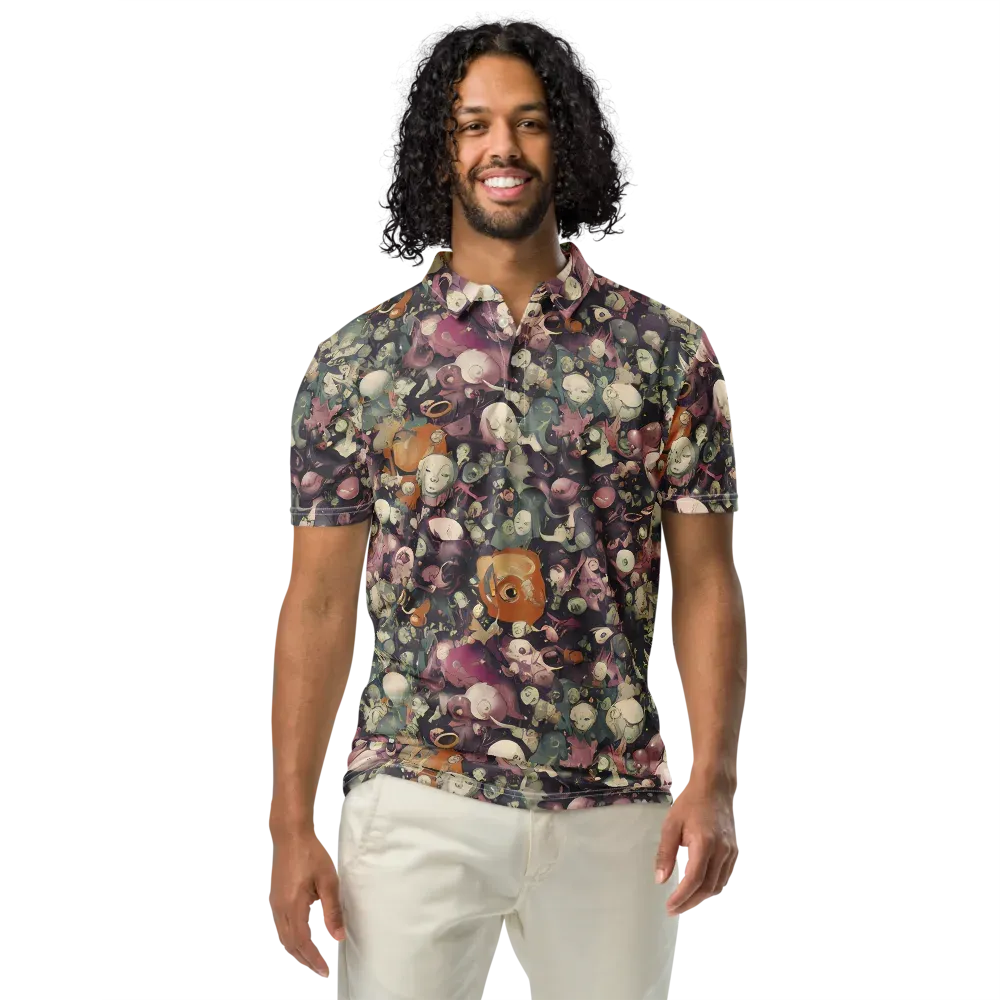 Visions of the Unseen on Men's Slim Fit Polo Shirt — Front