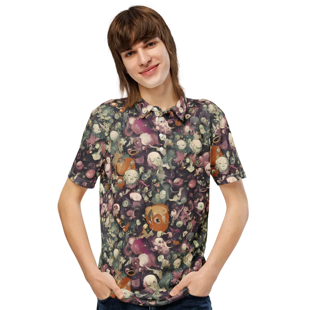 Visions of the Unseen on Men's Slim Fit Polo Shirt — Front