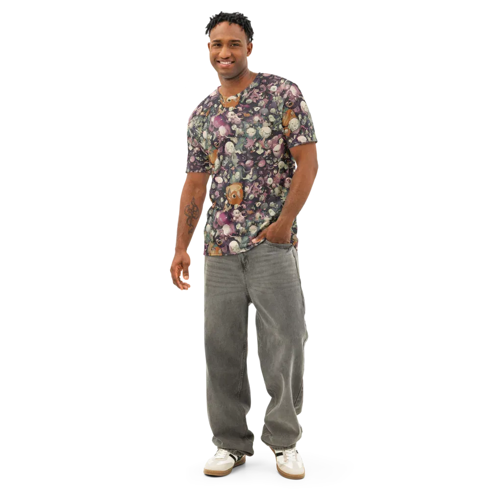 Visions of the Unseen on Men's Cotton Crew Neck T-Shirt — Front