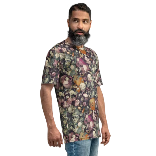 Visions of the Unseen on a Men's Crew Neck T-Shirt