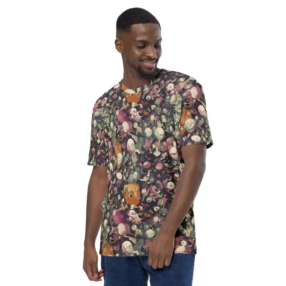 Visions of the Unseen on Men's Crew Neck T-Shirt — Left
