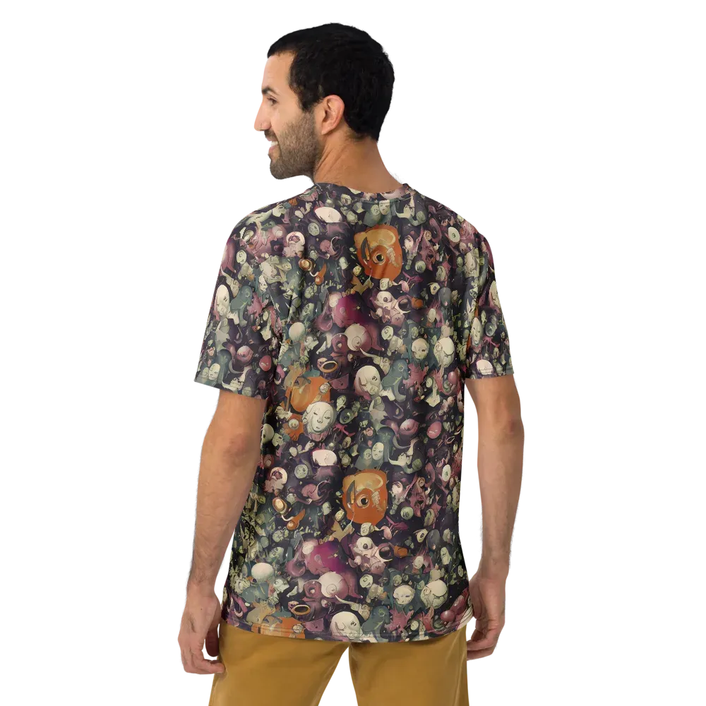 Visions of the Unseen on Men's Crew Neck T-Shirt — Back
