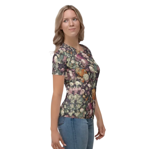 Visions of the Unseen on a Women's Crew Neck T-Shirt