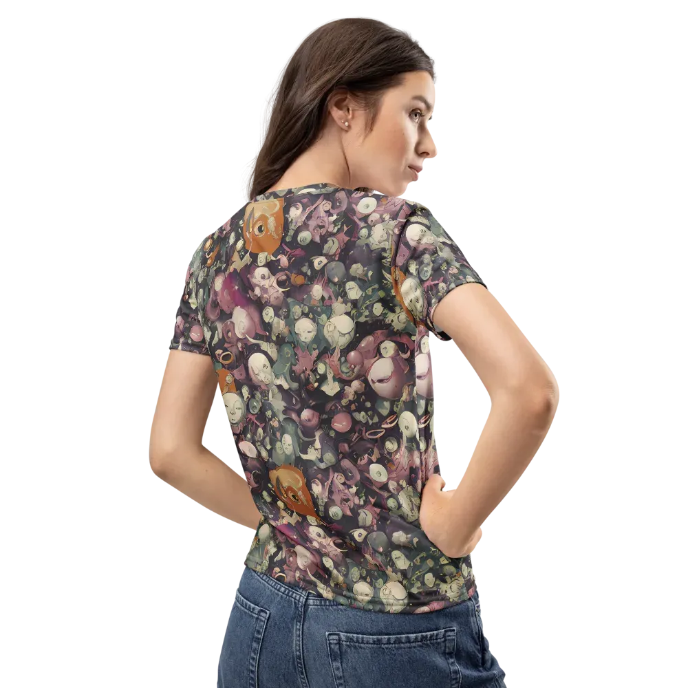 Visions of the Unseen on Women's Crew Neck T-Shirt — Back