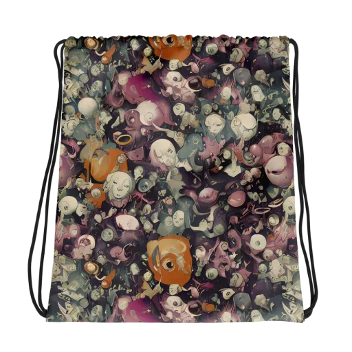 Visions of the Unseen on a Drawstring Bag