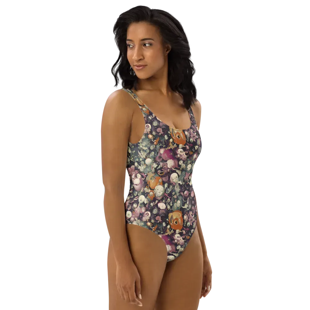 Visions of the Unseen on One-Piece Swimsuit — Right