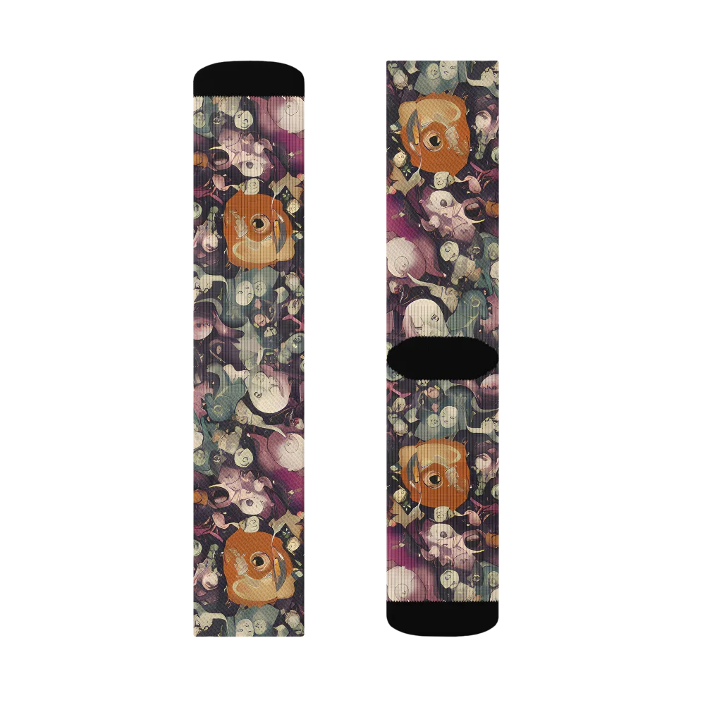 Visions of the Unseen on Socks — Left Sock
