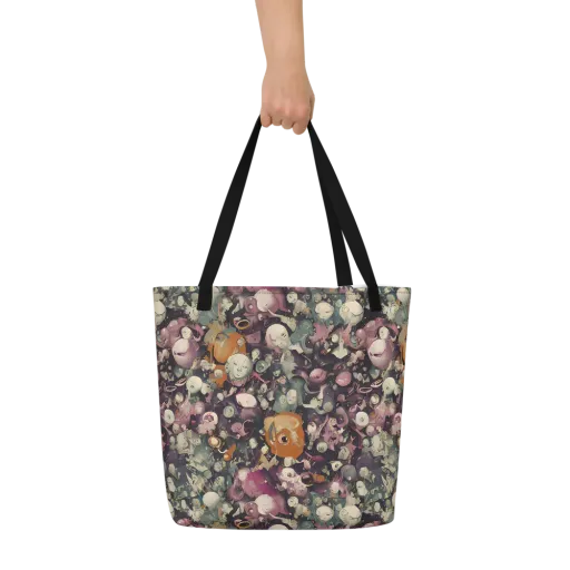 Visions of the Unseen on a Large Tote Bag W/ Pocket