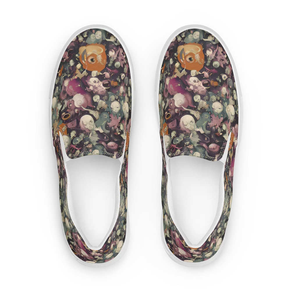 Visions of the Unseen on Women's Slip-On Canvas Shoes — Front