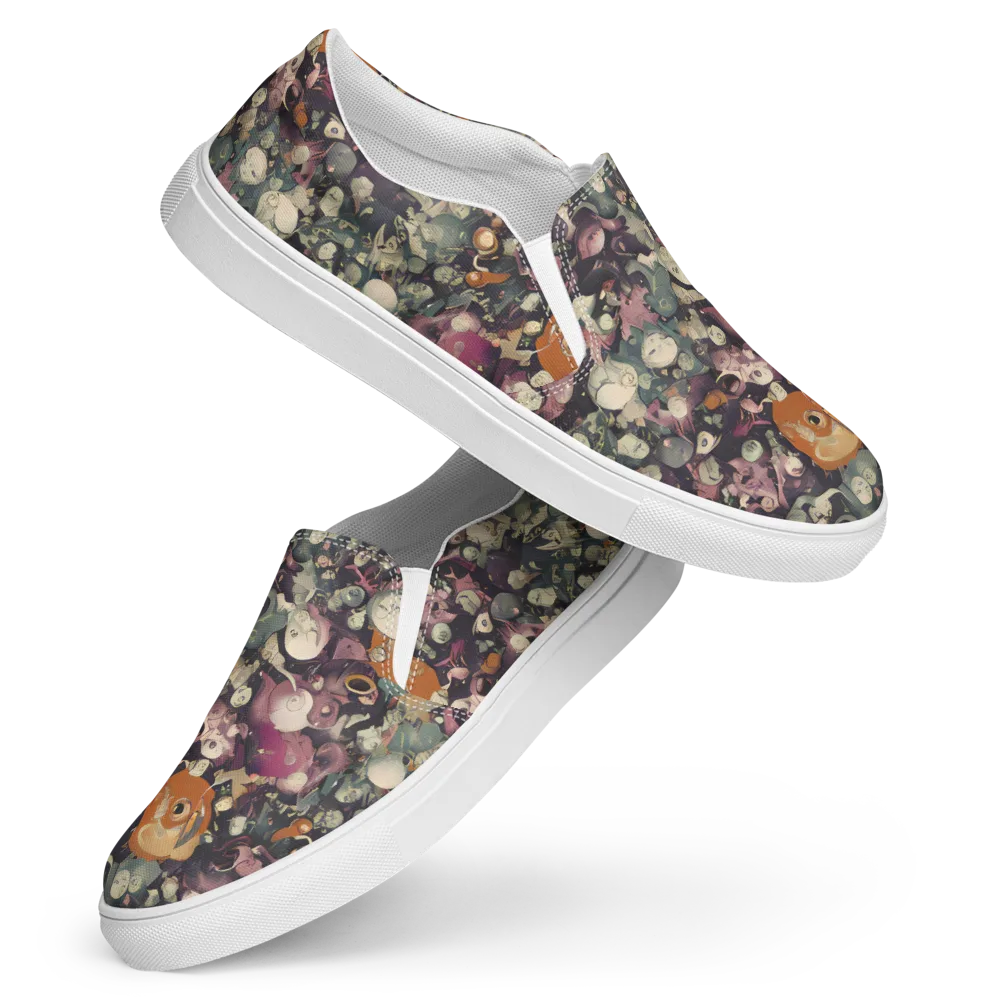 Visions of the Unseen on Women's Slip-On Canvas Shoes — Front