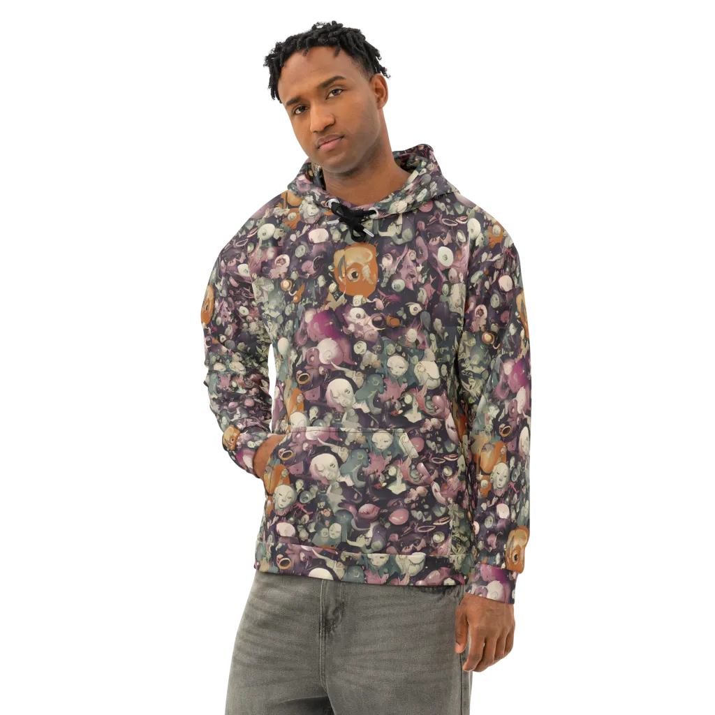 Visions of the Unseen on Cotton Hoodie — Left Front