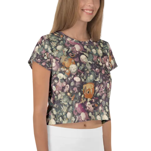 Visions of the Unseen on a Crop Tee