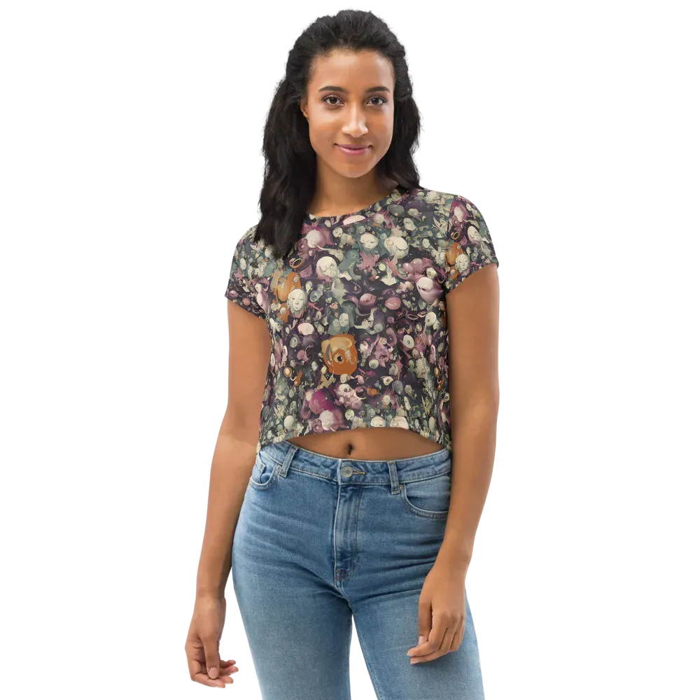 Visions of the Unseen on Crop Tee — Front