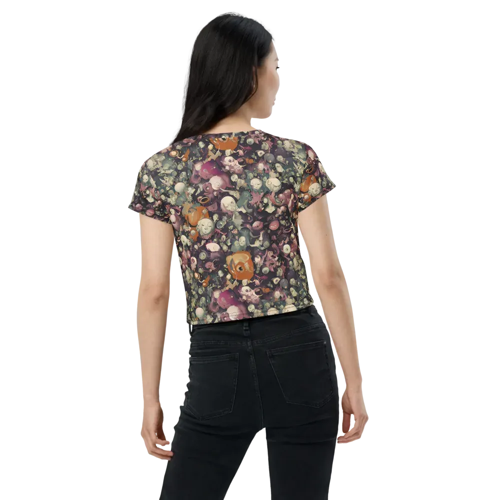 Visions of the Unseen on Crop Tee — Back