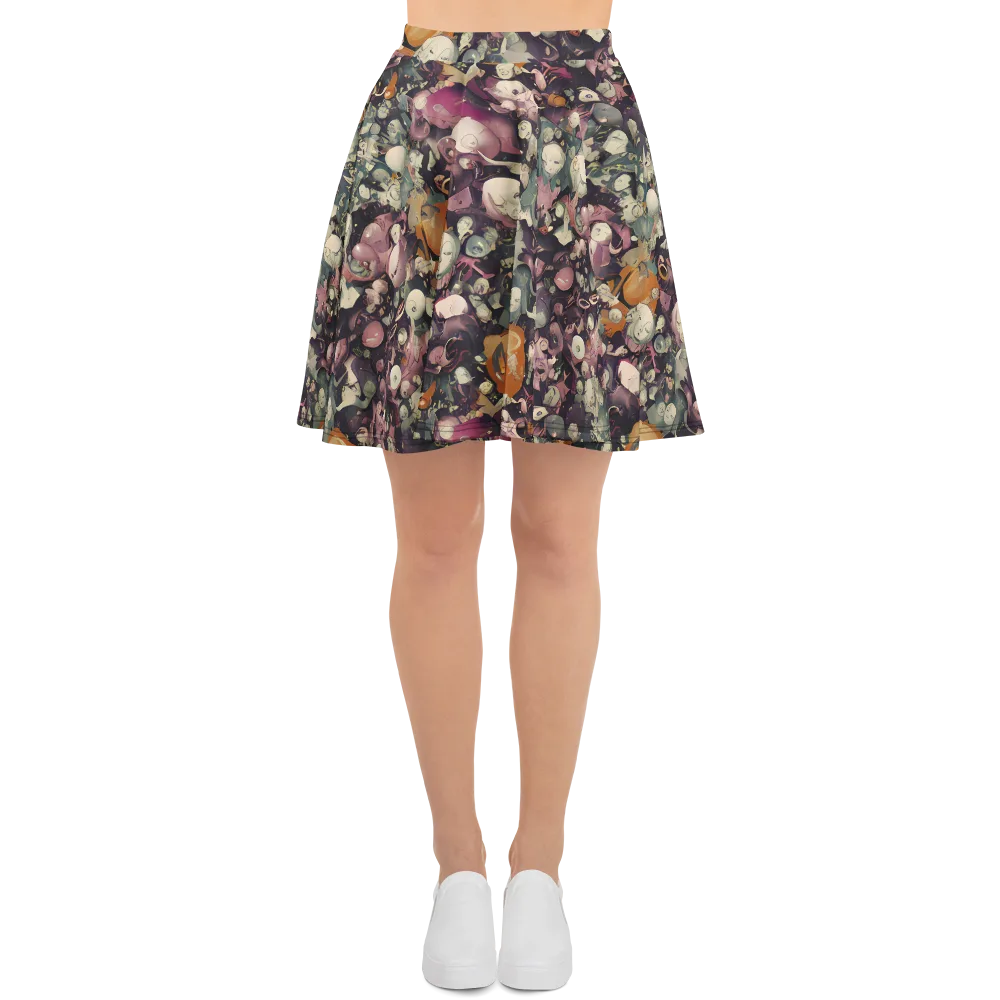 Visions of the Unseen on Skater Skirt — Front
