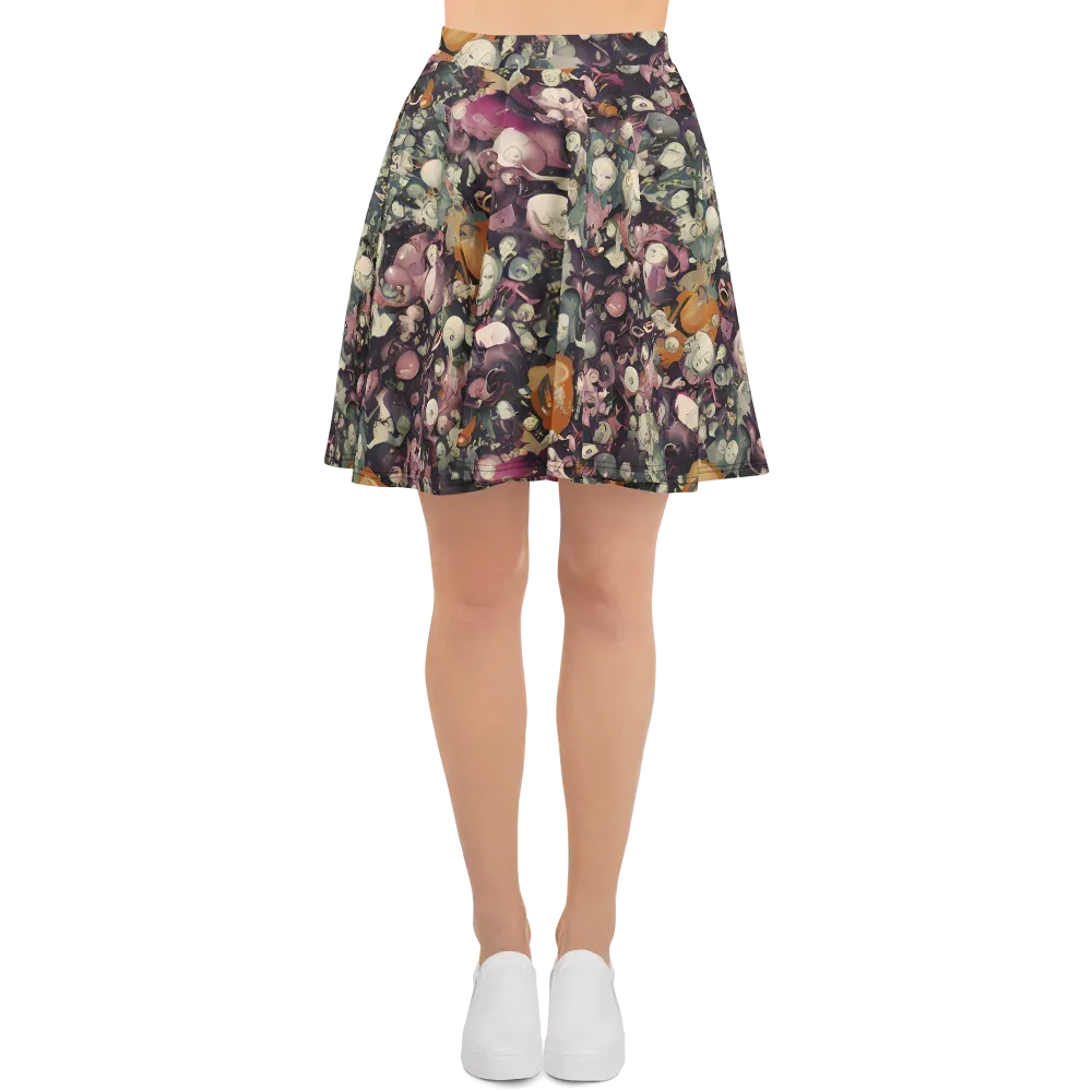 Visions of the Unseen on Skater Skirt — Front