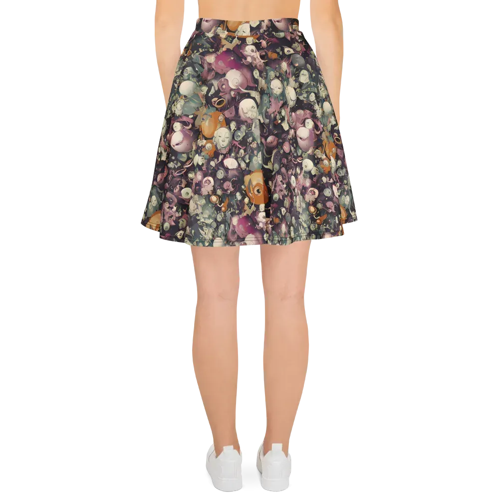 Visions of the Unseen on Skater Skirt — Back