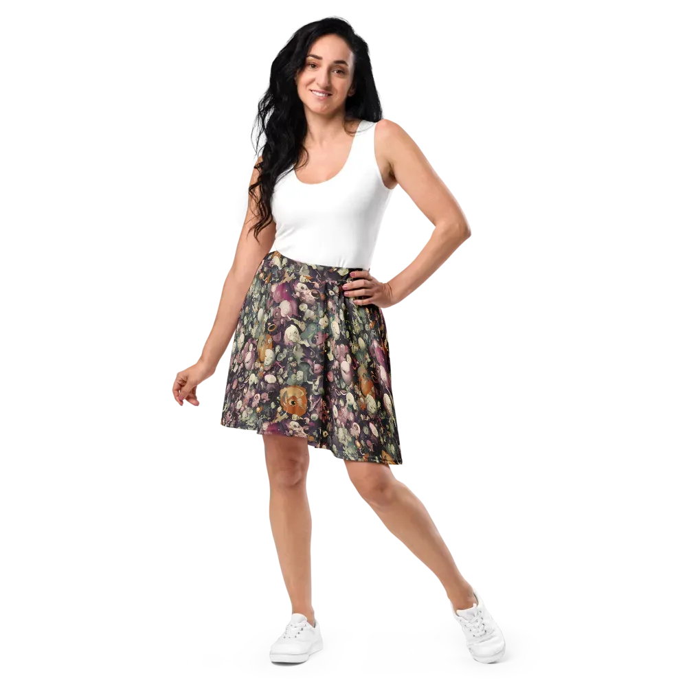Visions of the Unseen on Skater Skirt — Front