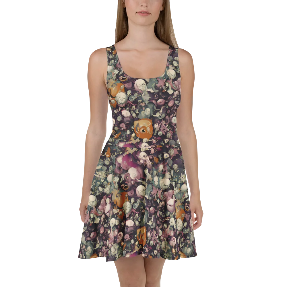 Visions of the Unseen on Skater Dress — Front