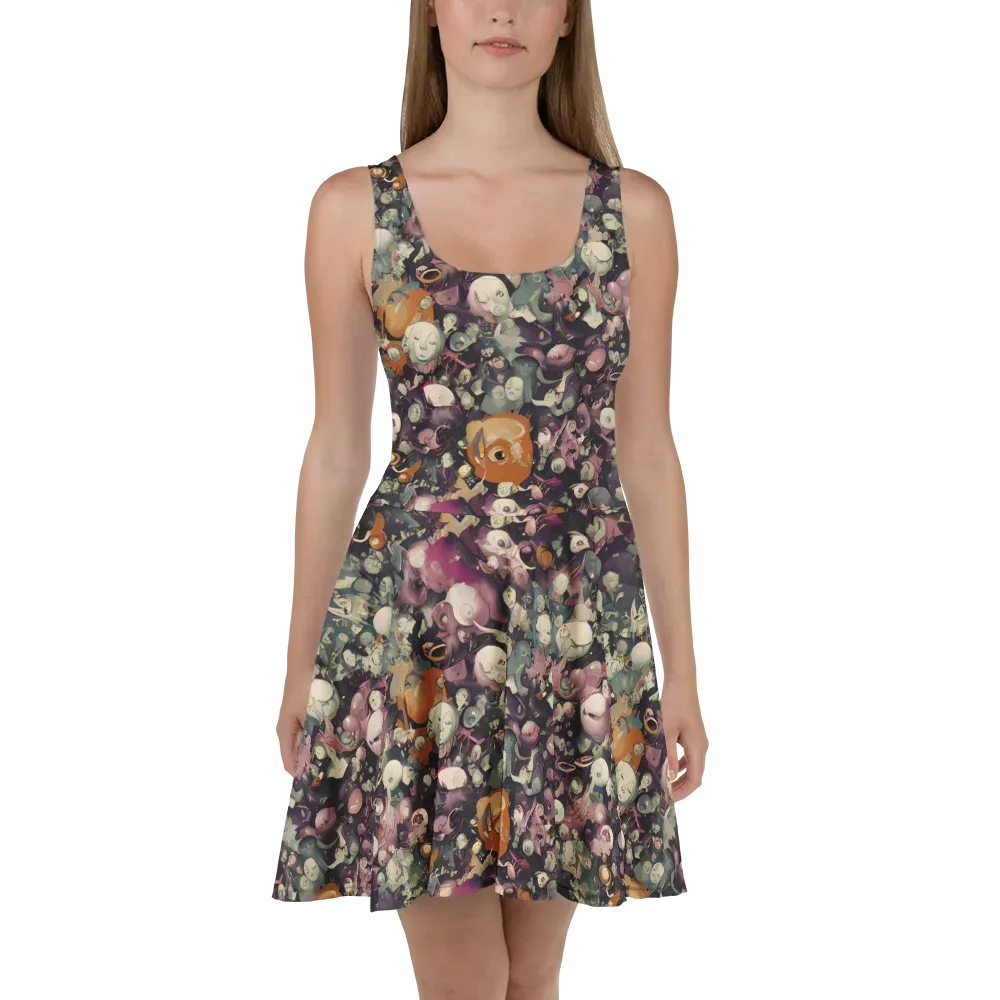 Visions of the Unseen on Skater Dress — Front