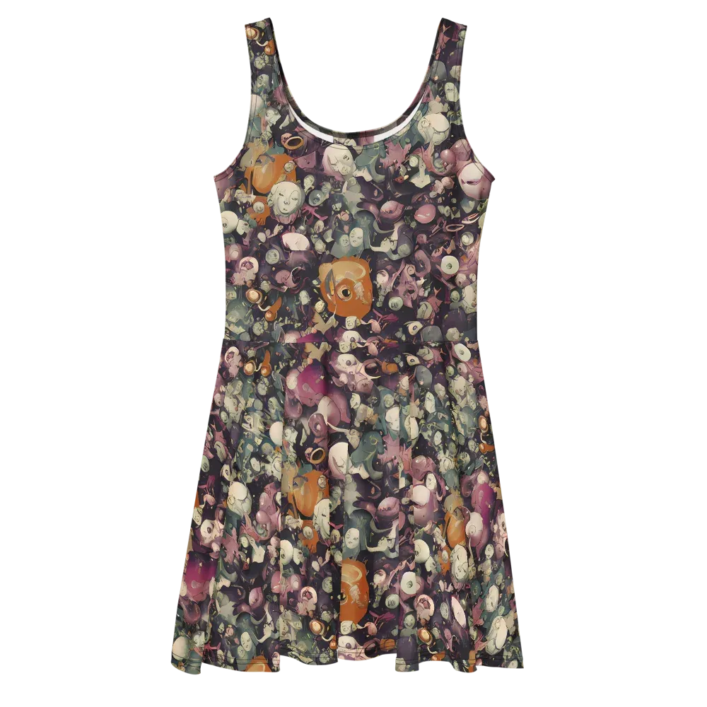 Visions of the Unseen on Skater Dress — Front