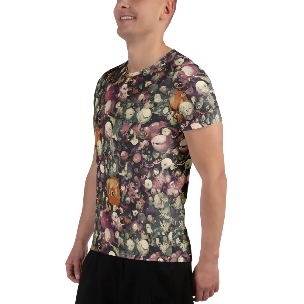 Visions of the Unseen on Men's Athletic T-Shirt — Left
