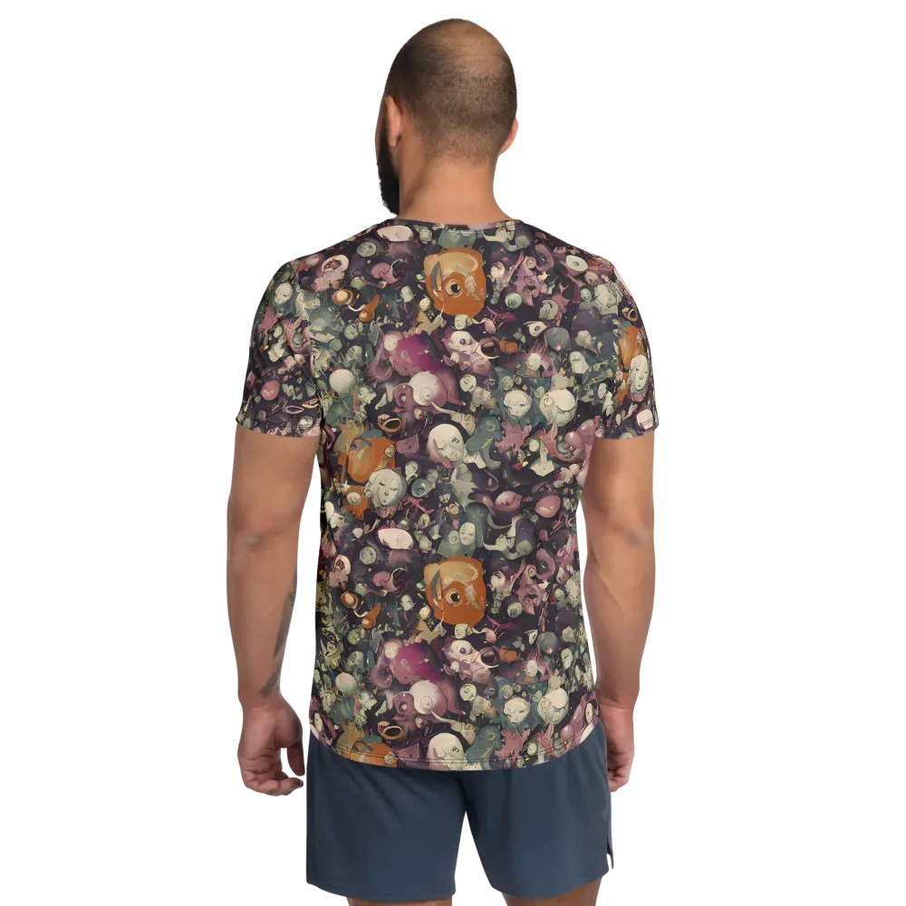 Visions of the Unseen on Men's Athletic T-Shirt — Back