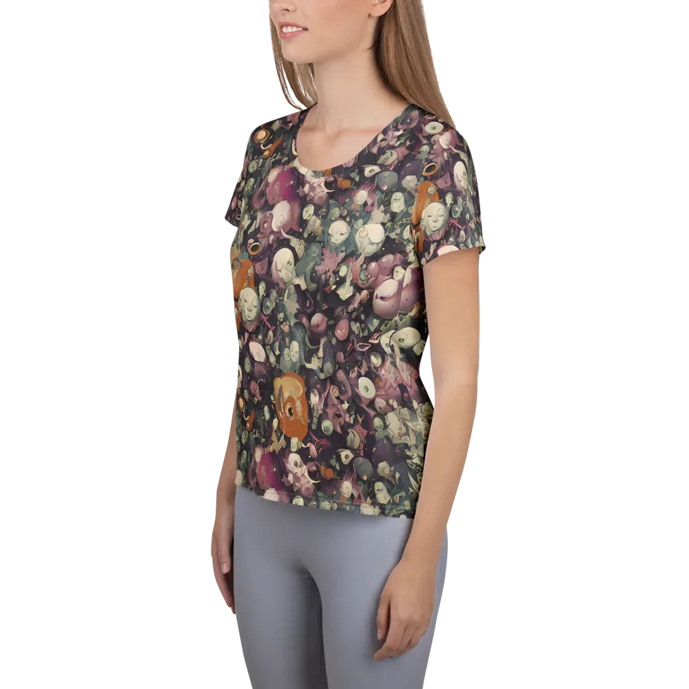 Visions of the Unseen on Women's Athletic T-Shirt — Left