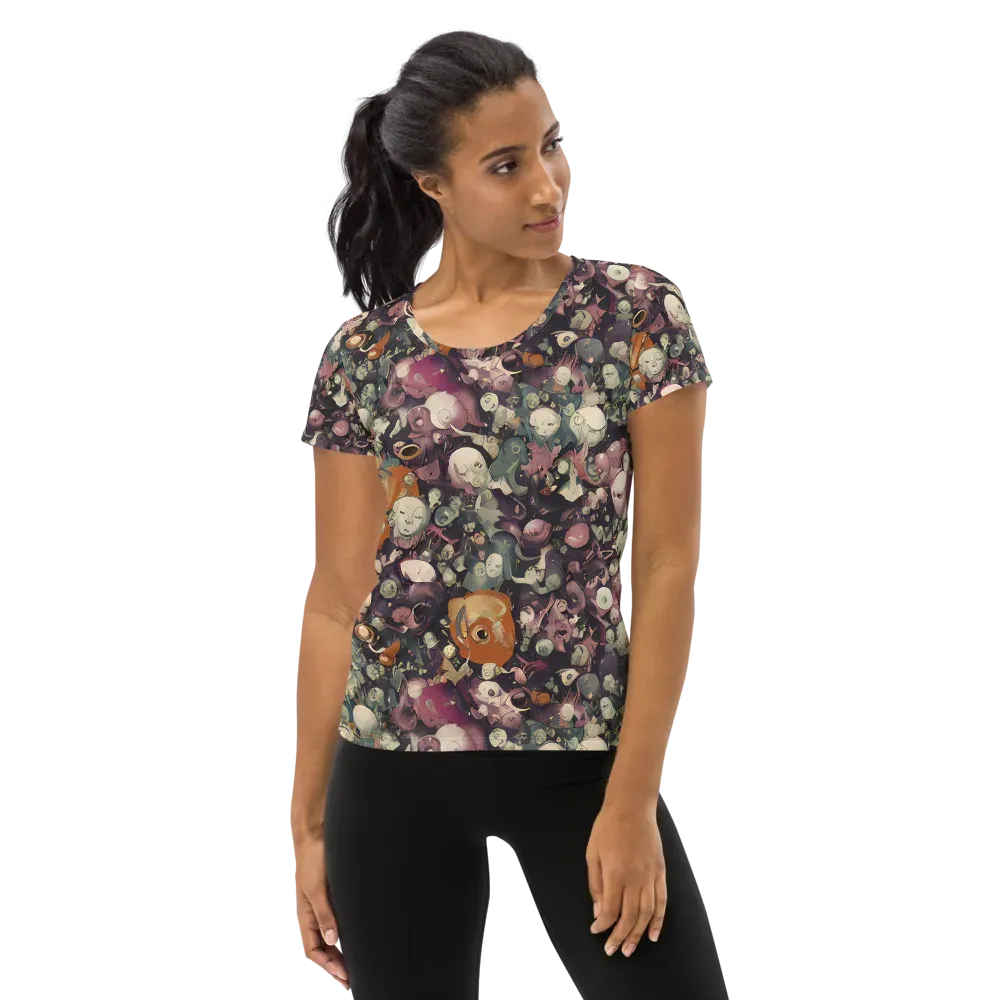 Visions of the Unseen on Women's Athletic T-Shirt — Front