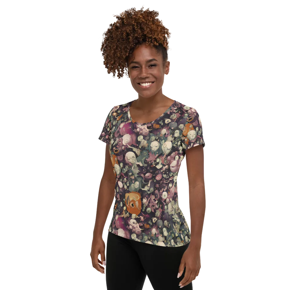 Visions of the Unseen on Women's Athletic T-Shirt — Left