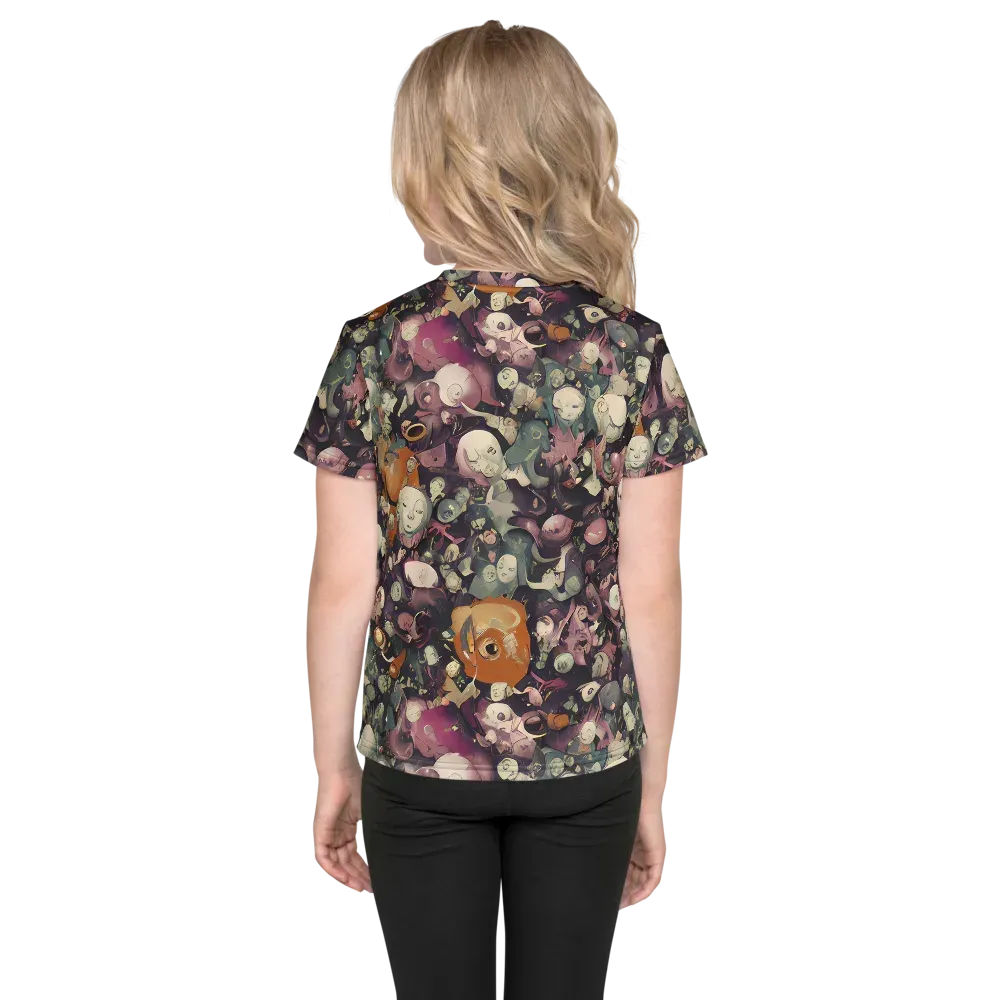 Visions of the Unseen on Kids Crew Neck T-Shirt — Back