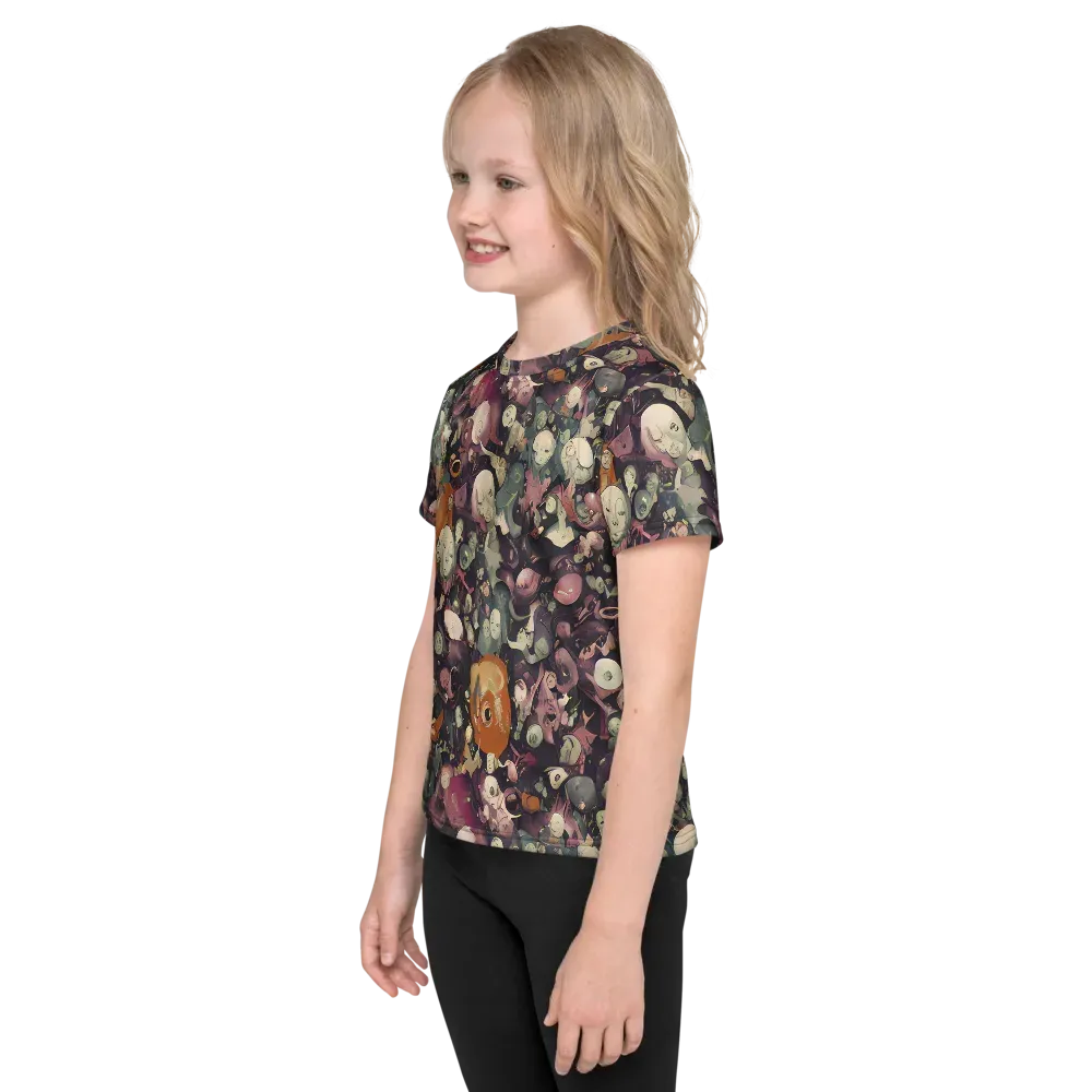 Visions of the Unseen on Kids Crew Neck T-Shirt — Left