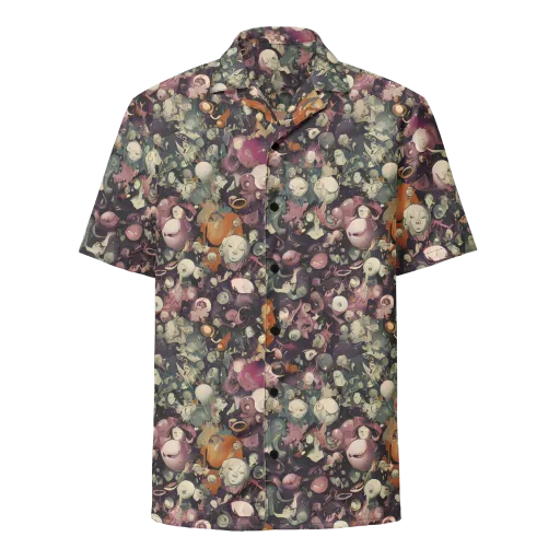 Visions of the Unseen on a Button Shirt