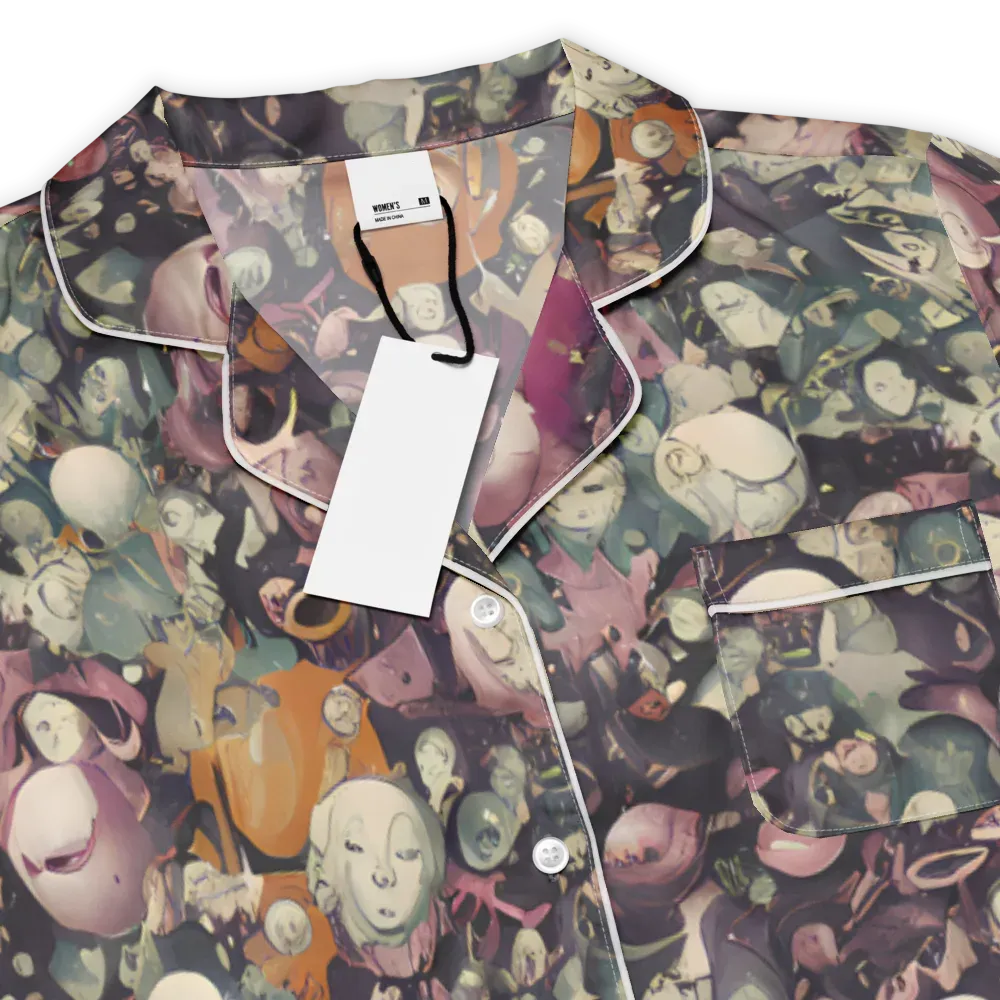 Visions of the Unseen on Women's Short Sleeve Pajama Top — Product details