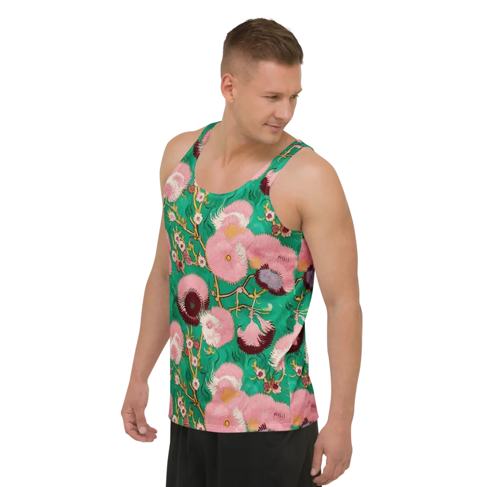 Emerald Chrysanthemum on Men's Tank Top — Left Front