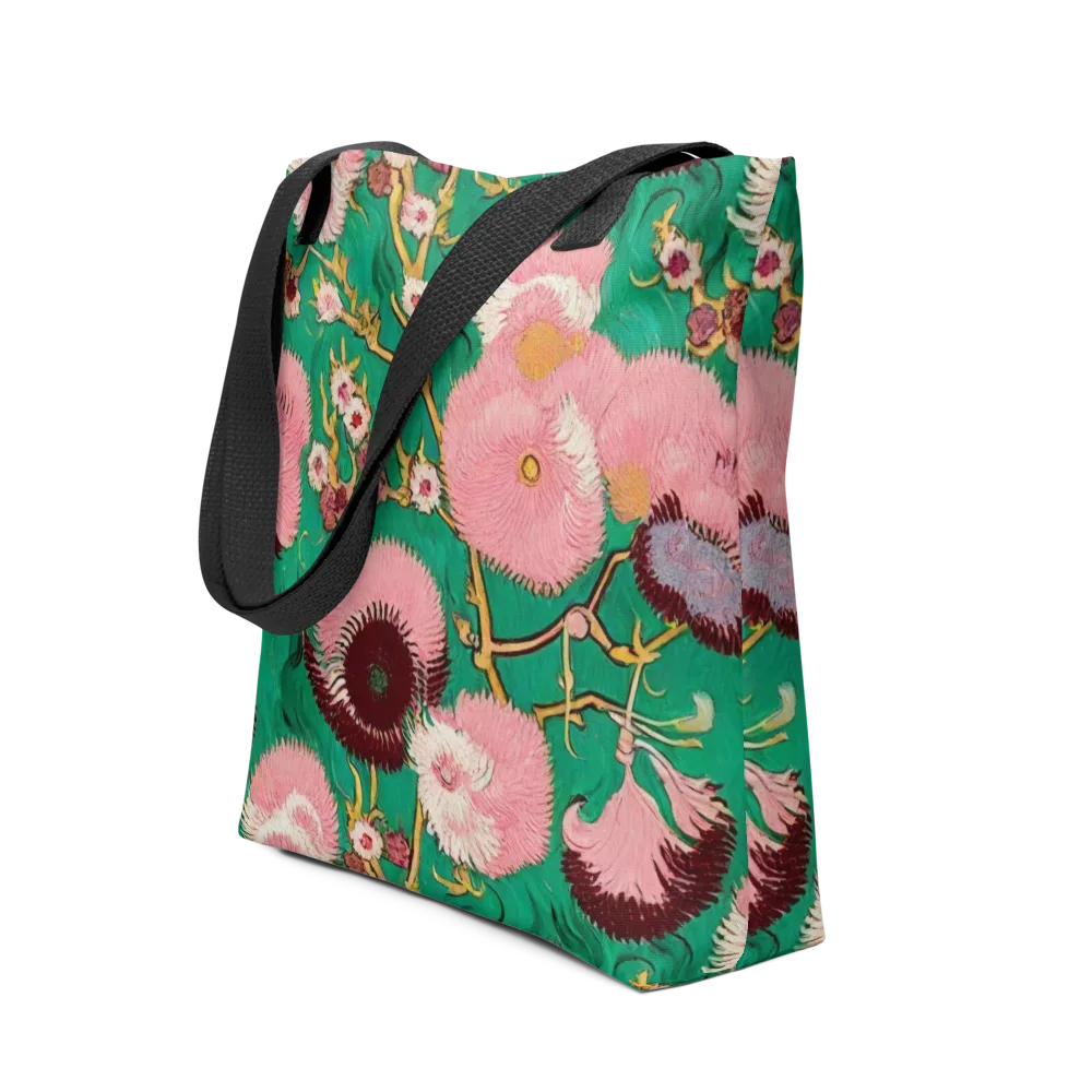 Emerald Chrysanthemum on Tote Bag — Front