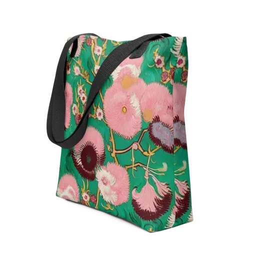 Emerald Chrysanthemum on a Tote Bag