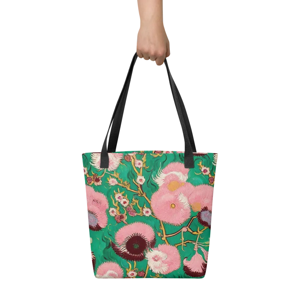 Emerald Chrysanthemum on Tote Bag — Front
