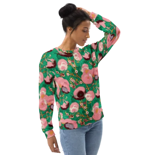 Emerald Chrysanthemum on a Sweatshirt